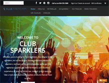 Tablet Screenshot of clubsparklers.com